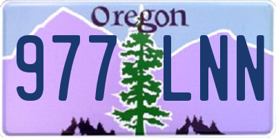 OR license plate 977LNN