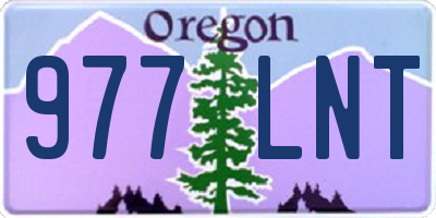 OR license plate 977LNT
