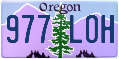 OR license plate 977LOH