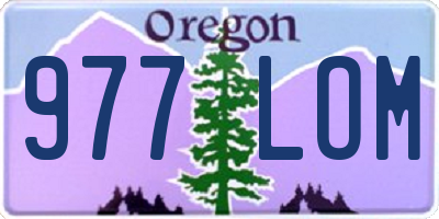 OR license plate 977LOM