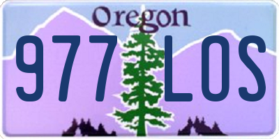 OR license plate 977LOS
