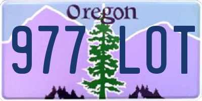 OR license plate 977LOT