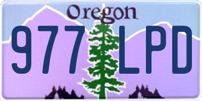 OR license plate 977LPD