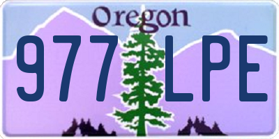 OR license plate 977LPE