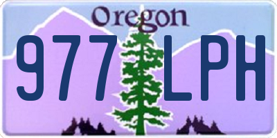 OR license plate 977LPH