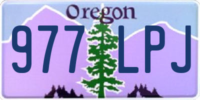 OR license plate 977LPJ