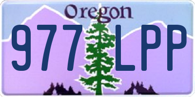 OR license plate 977LPP