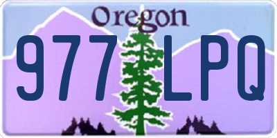 OR license plate 977LPQ