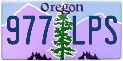 OR license plate 977LPS