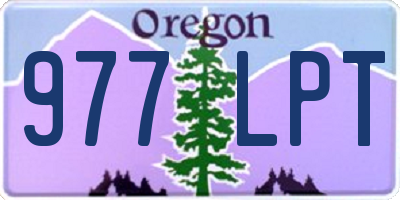 OR license plate 977LPT