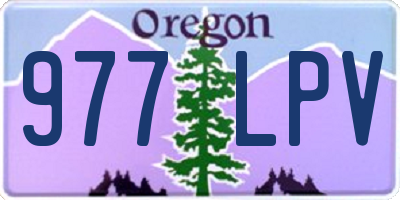 OR license plate 977LPV