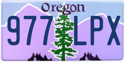 OR license plate 977LPX