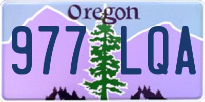 OR license plate 977LQA