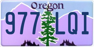 OR license plate 977LQI