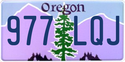 OR license plate 977LQJ