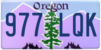 OR license plate 977LQK
