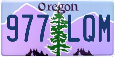 OR license plate 977LQM