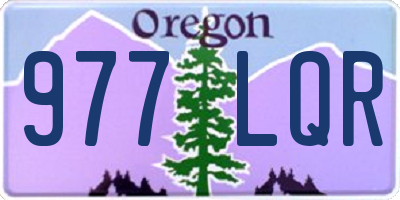 OR license plate 977LQR