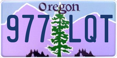 OR license plate 977LQT