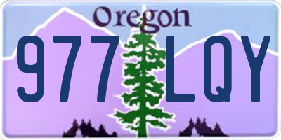 OR license plate 977LQY