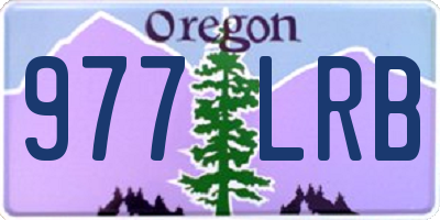 OR license plate 977LRB