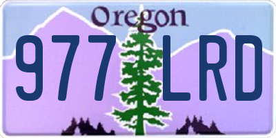OR license plate 977LRD
