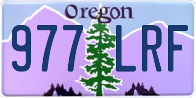 OR license plate 977LRF