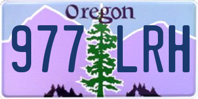 OR license plate 977LRH