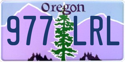 OR license plate 977LRL