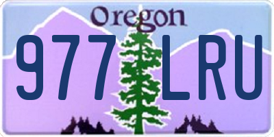 OR license plate 977LRU
