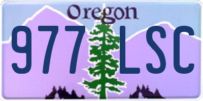 OR license plate 977LSC