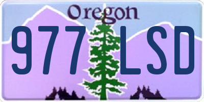 OR license plate 977LSD