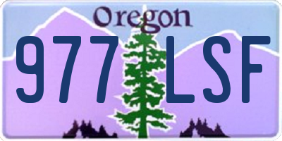 OR license plate 977LSF