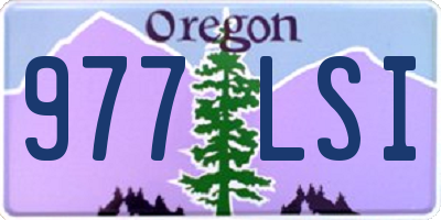 OR license plate 977LSI