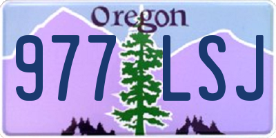 OR license plate 977LSJ