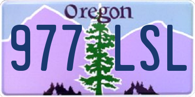 OR license plate 977LSL