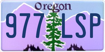 OR license plate 977LSP