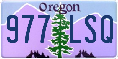 OR license plate 977LSQ