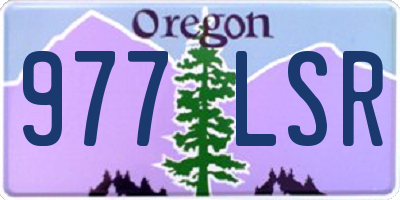 OR license plate 977LSR