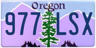 OR license plate 977LSX