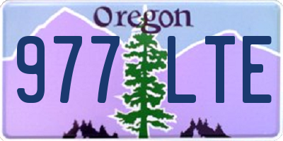 OR license plate 977LTE