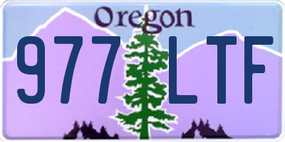 OR license plate 977LTF