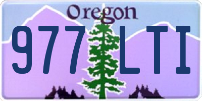 OR license plate 977LTI