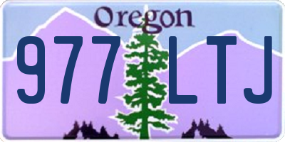 OR license plate 977LTJ