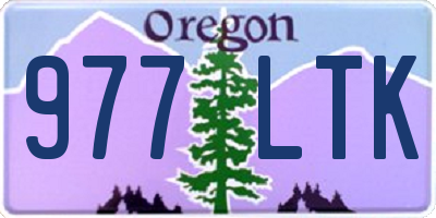 OR license plate 977LTK