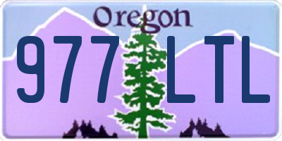 OR license plate 977LTL