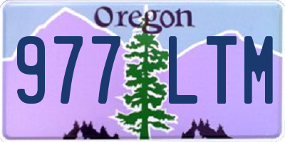 OR license plate 977LTM