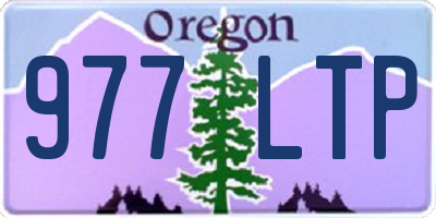 OR license plate 977LTP