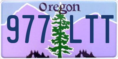 OR license plate 977LTT