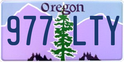 OR license plate 977LTY